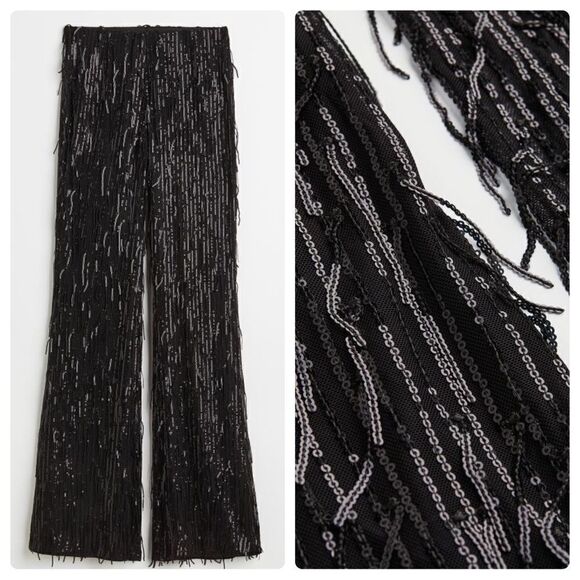 H&M Sequin Pants New - Picture 1 of 3